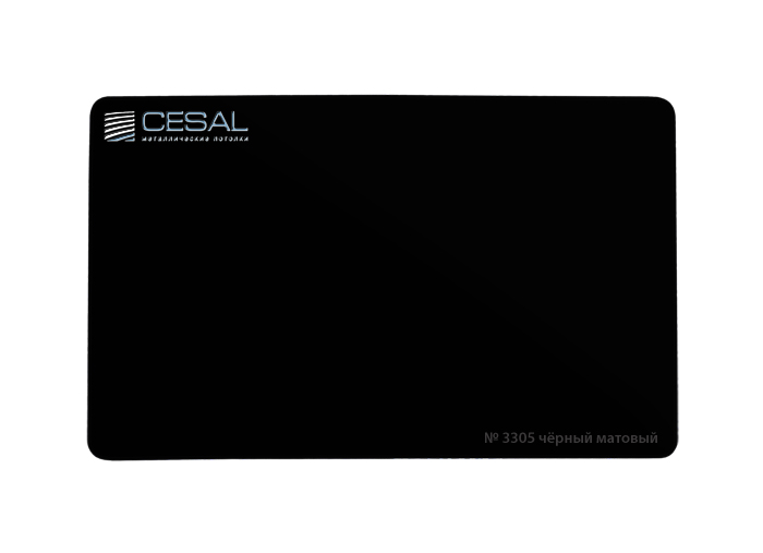 Кассета 600х600 Cesal 3305 Черный матовый Profi с кромкой