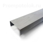 Рейка кубообразная 100х40 белая под дерево